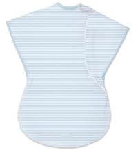 SWADDLEME Comfort Me конверт - спальный мешок голубой с белыми полосками (размер L)