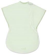 SWADDLEME Comfort Me конверт - спальный мешок зеленый с белыми полосками (размер L)